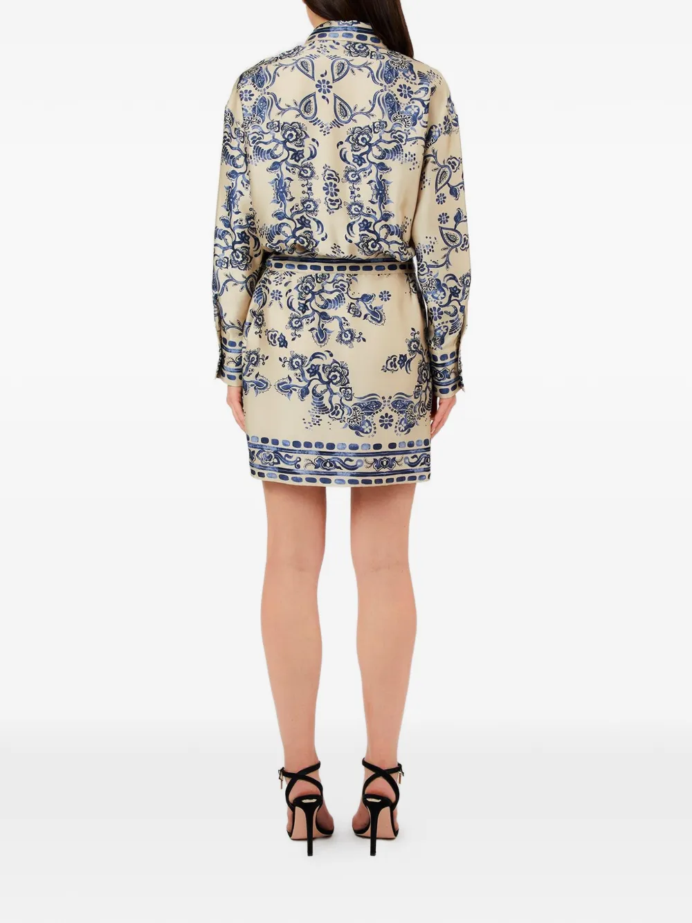 LIU JO Jurk met bloemenprint Beige
