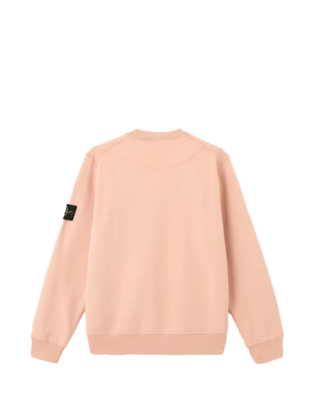 Stone Island 6100060 Organic Cotton Fleece Regular-fit Crew-neck Sweatshirt with Raglan Sleeves in Pink, view 4