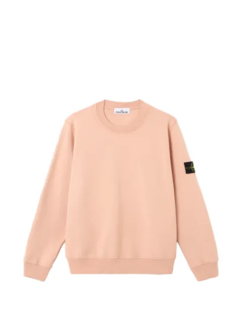 Stone Island logo-patch cotton sweater