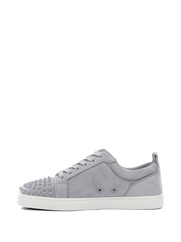 Christian Louboutin Studded Leather Sneakers | Grey | FARFETCH AO