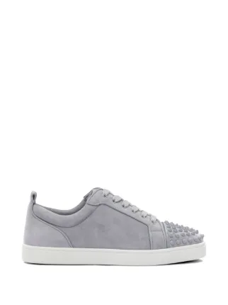 Christian Louboutin Studded Leather Sneakers | Grey | FARFETCH AO