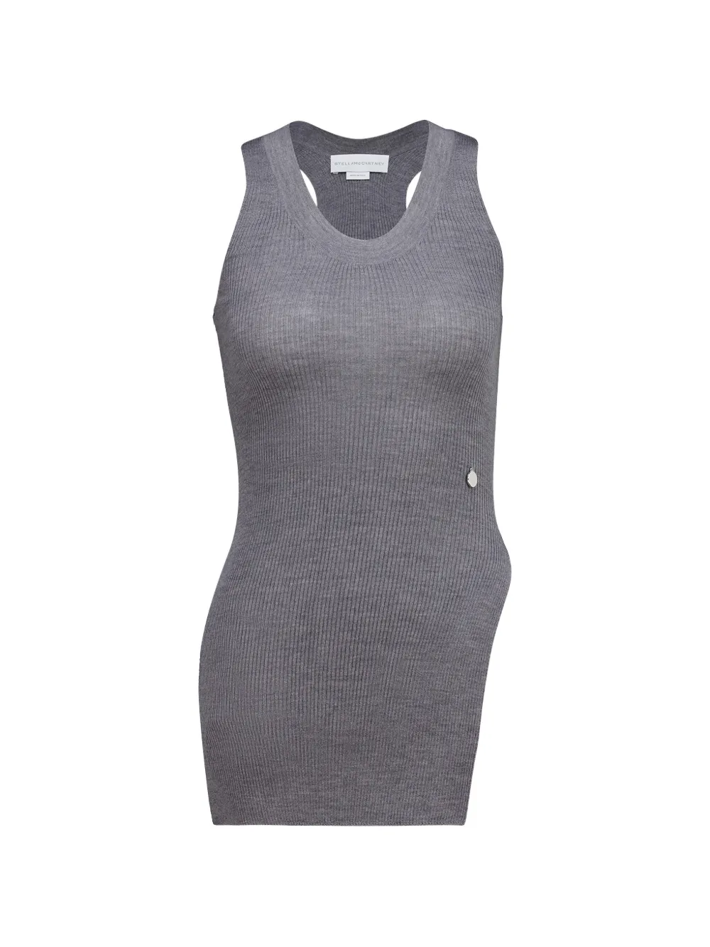 Stella McCartney sleeveless asymmetric top - Grigio