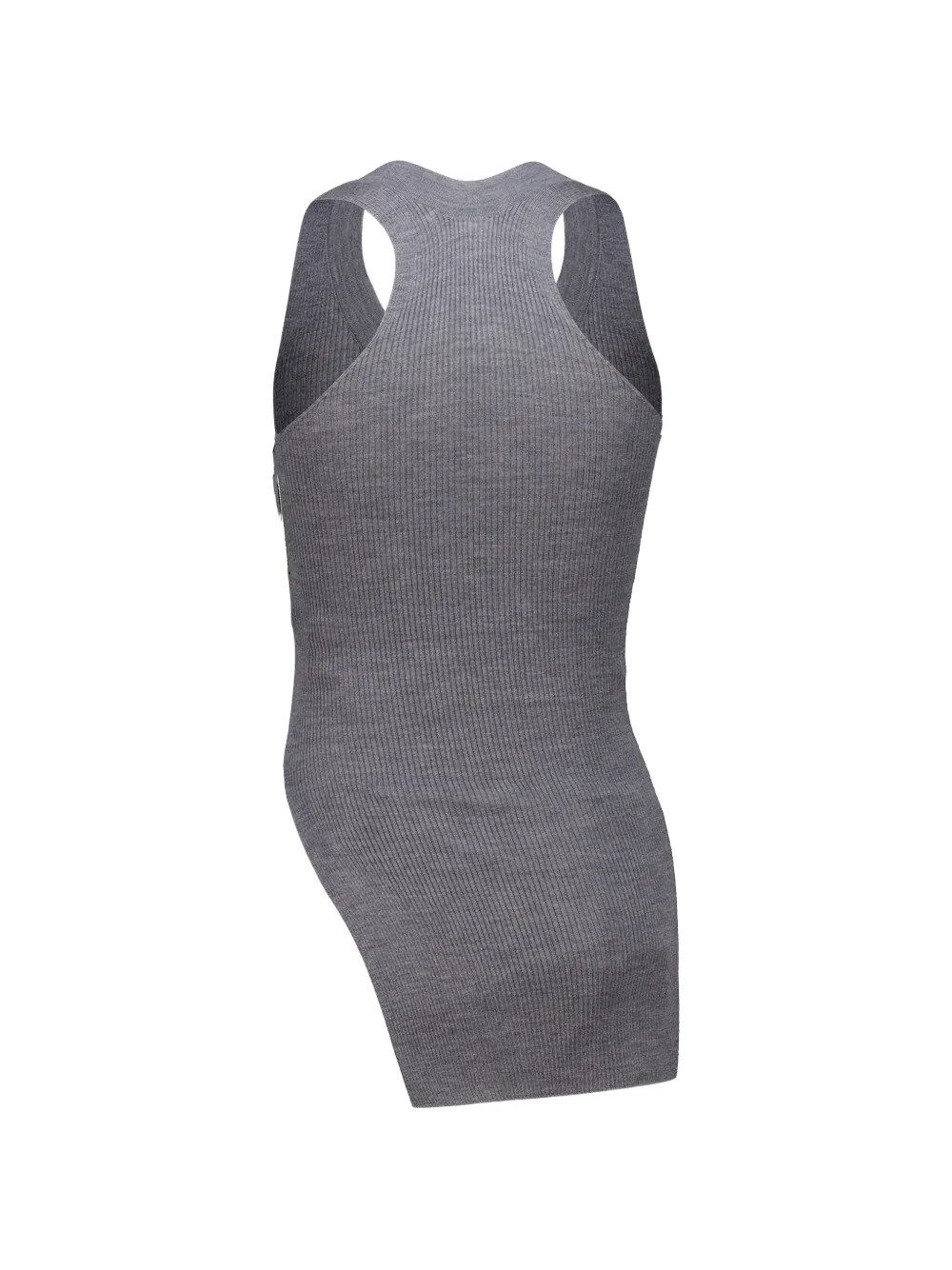 Stella McCartney Mouwloze asymmetrische top Grijs