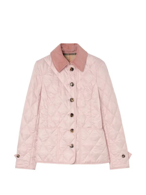Burberry Quilted Jacket in Pink