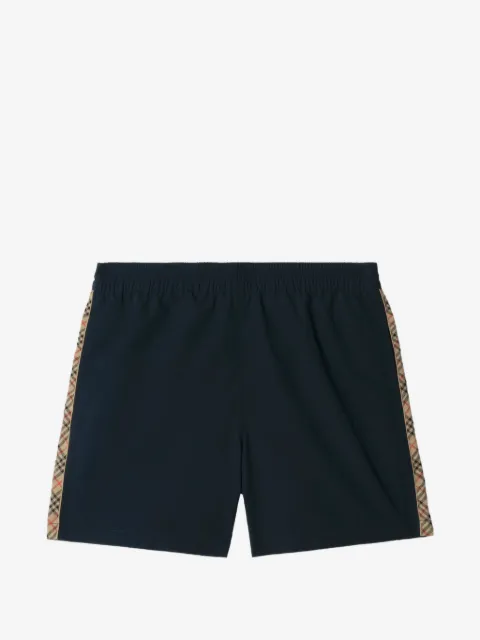 Burberry Check trim swim shorts