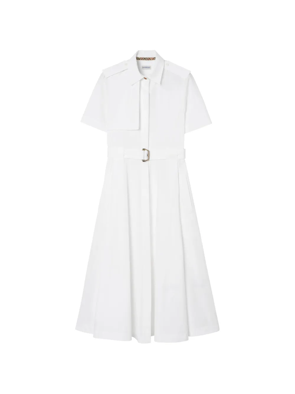 Burberry cotton poplin shirt dress - Weiß
