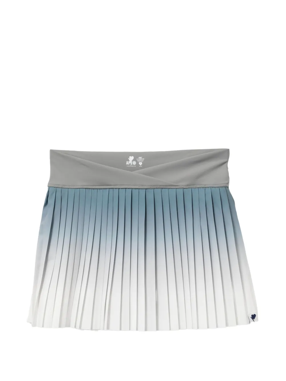 APEE™ by *A BATHING APE® Faltenrock mit Ombré-Effekt - Grau
