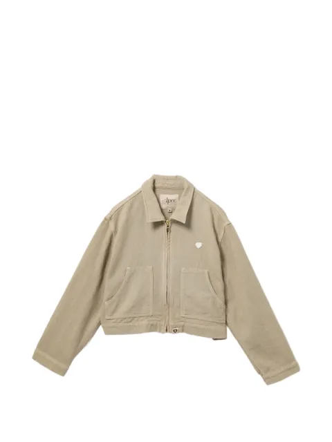 APEE™ by *A BATHING APE® heart patch cropped jacket
