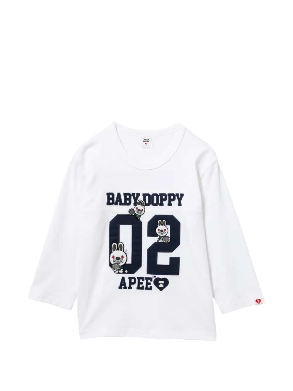 APEE™ by *A BATHING APE® logo-patch crew neck T-shirt