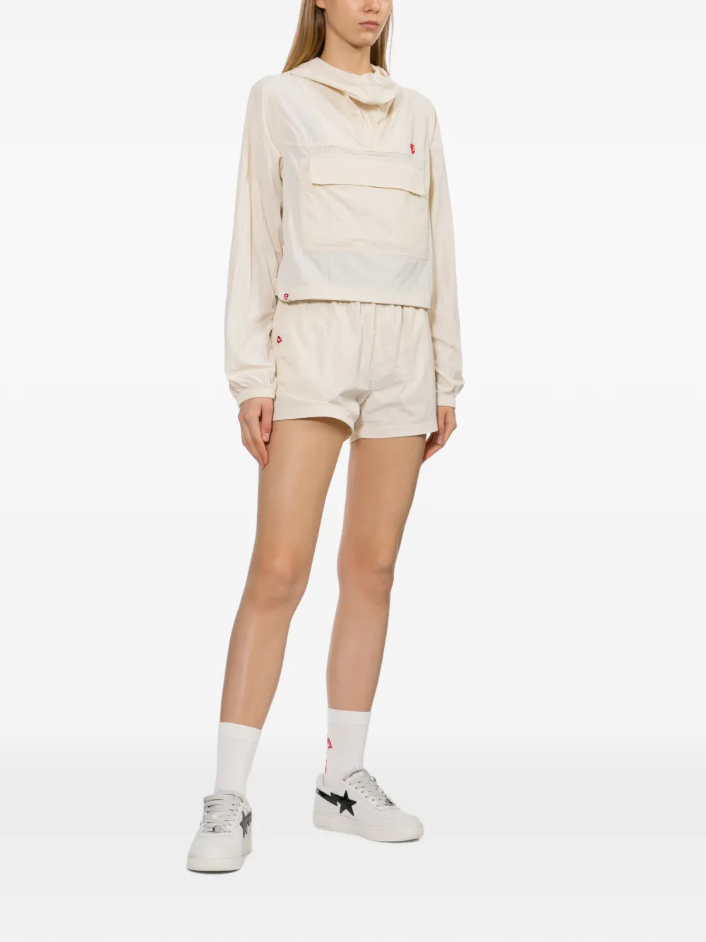 APEE™ by *A BATHING APE Jack met capuchon en zak Wit
