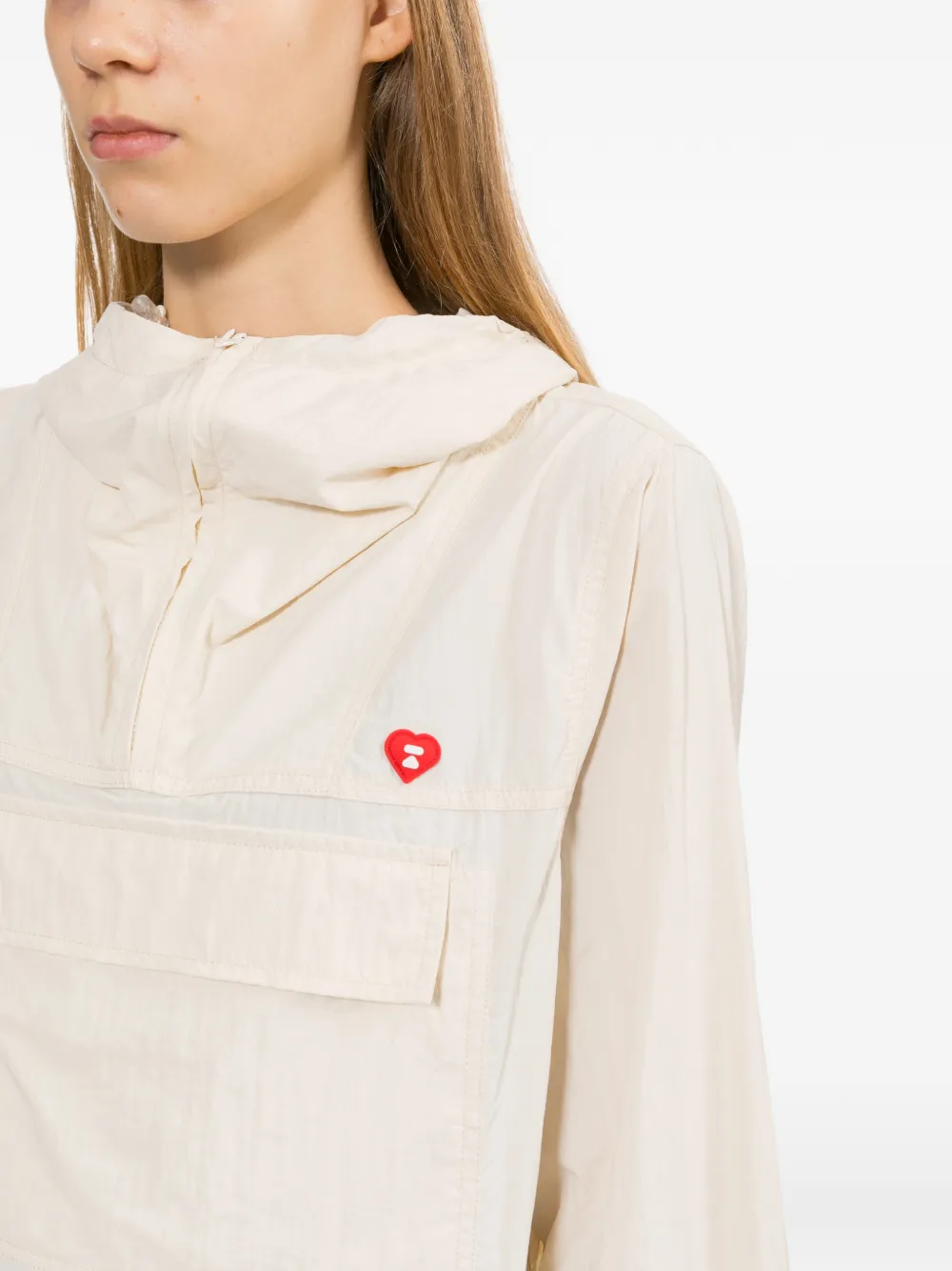 APEE™ by *A BATHING APE Jack met capuchon en zak Wit