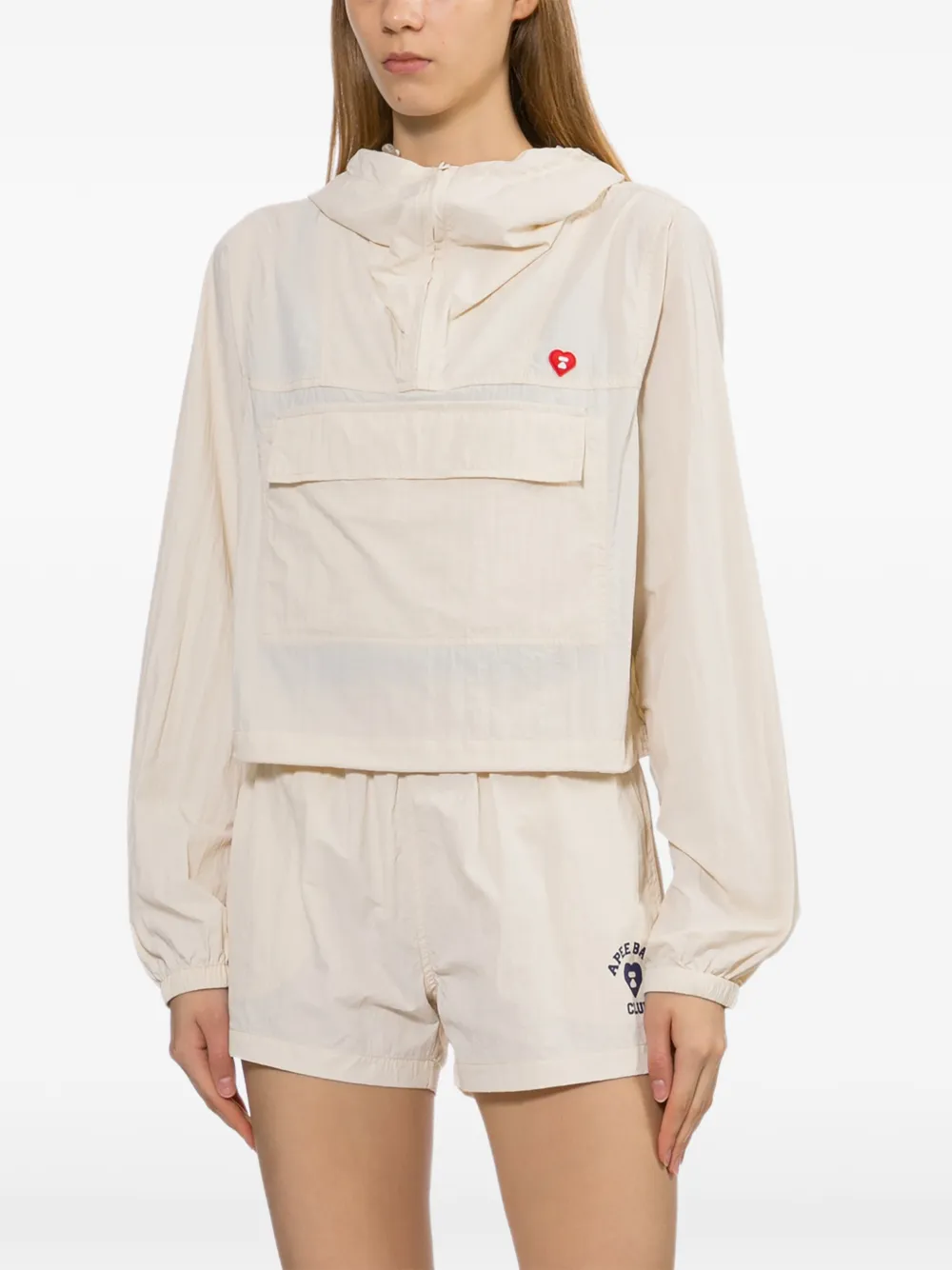APEE™ by *A BATHING APE Jack met capuchon en zak Wit
