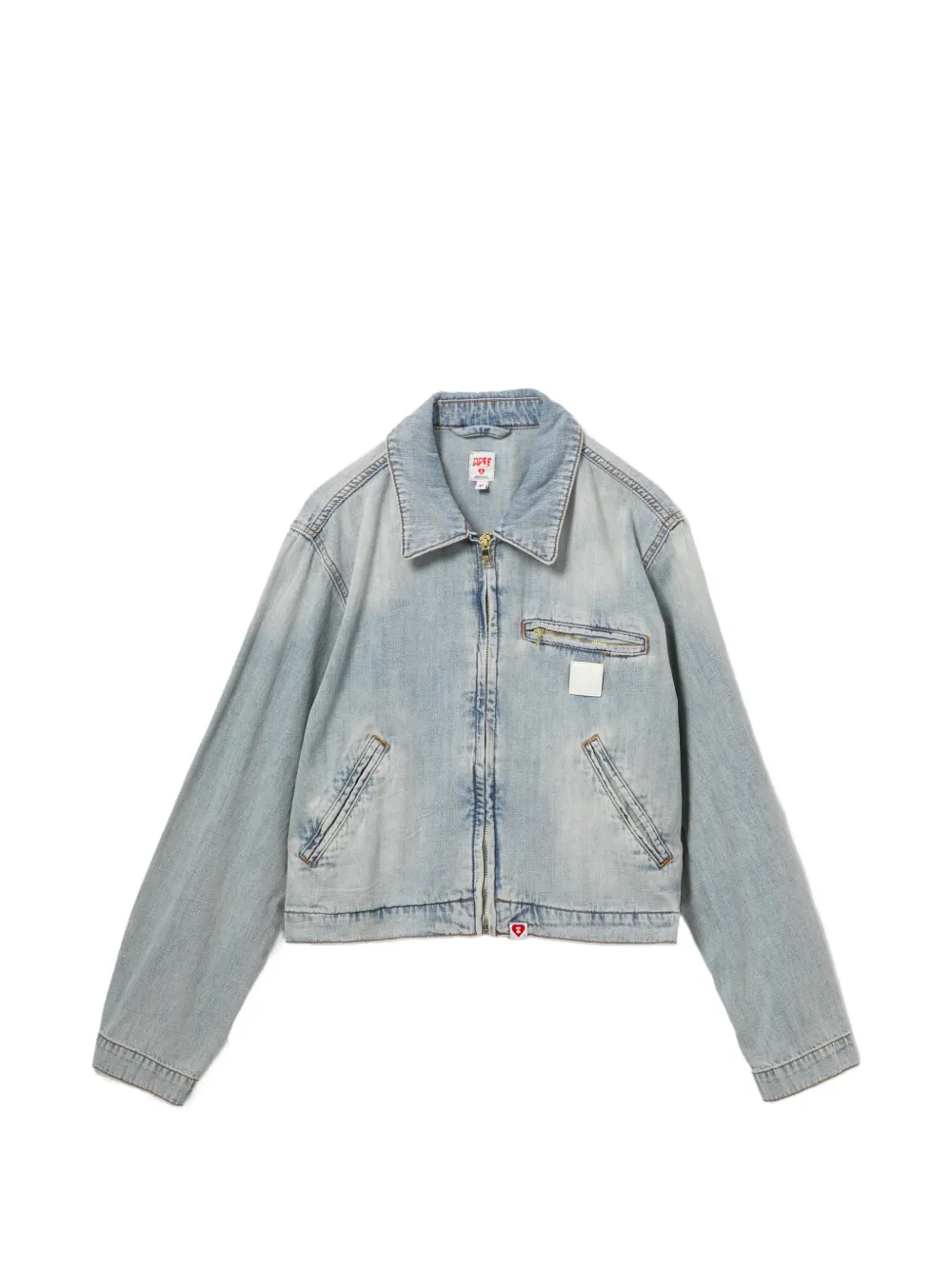 APEE™ by *A BATHING APE® Giacca denim con zip - Blu