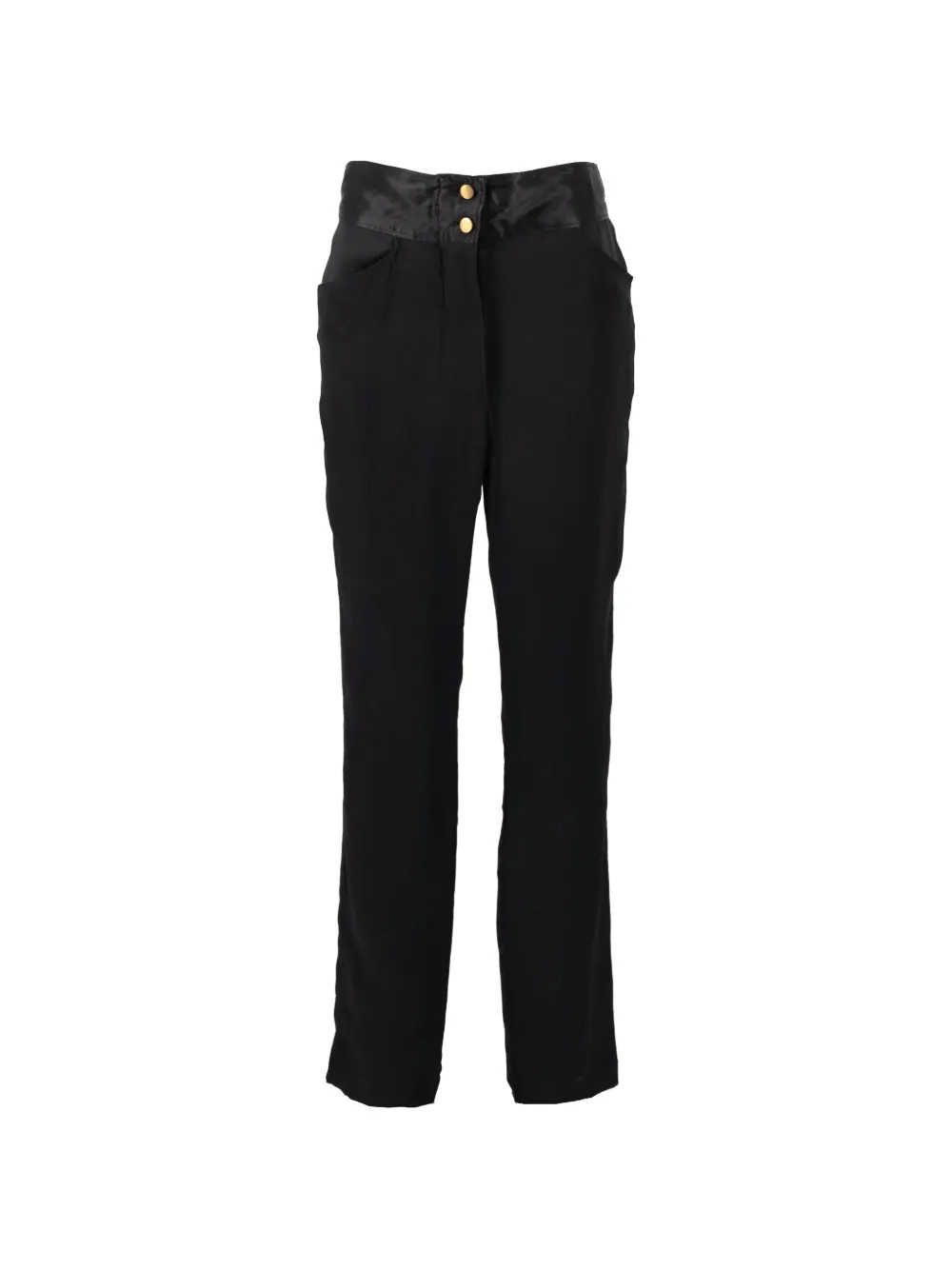 Heimstone vintage button-detail high-waisted trousers - Nero