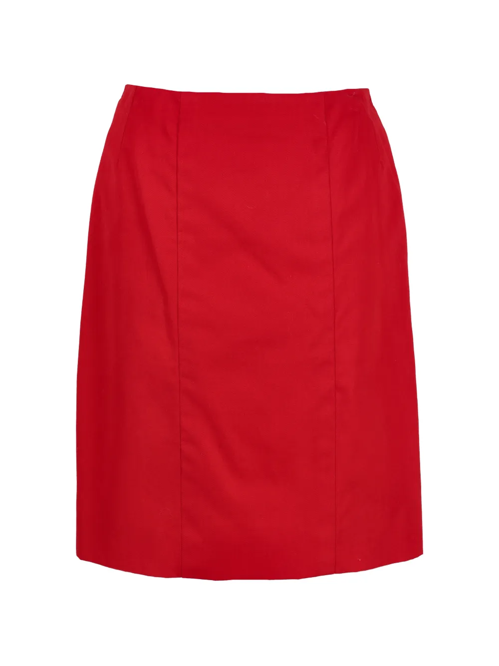 CHANEL Pre-Owned A-line midi skirt - Rosso