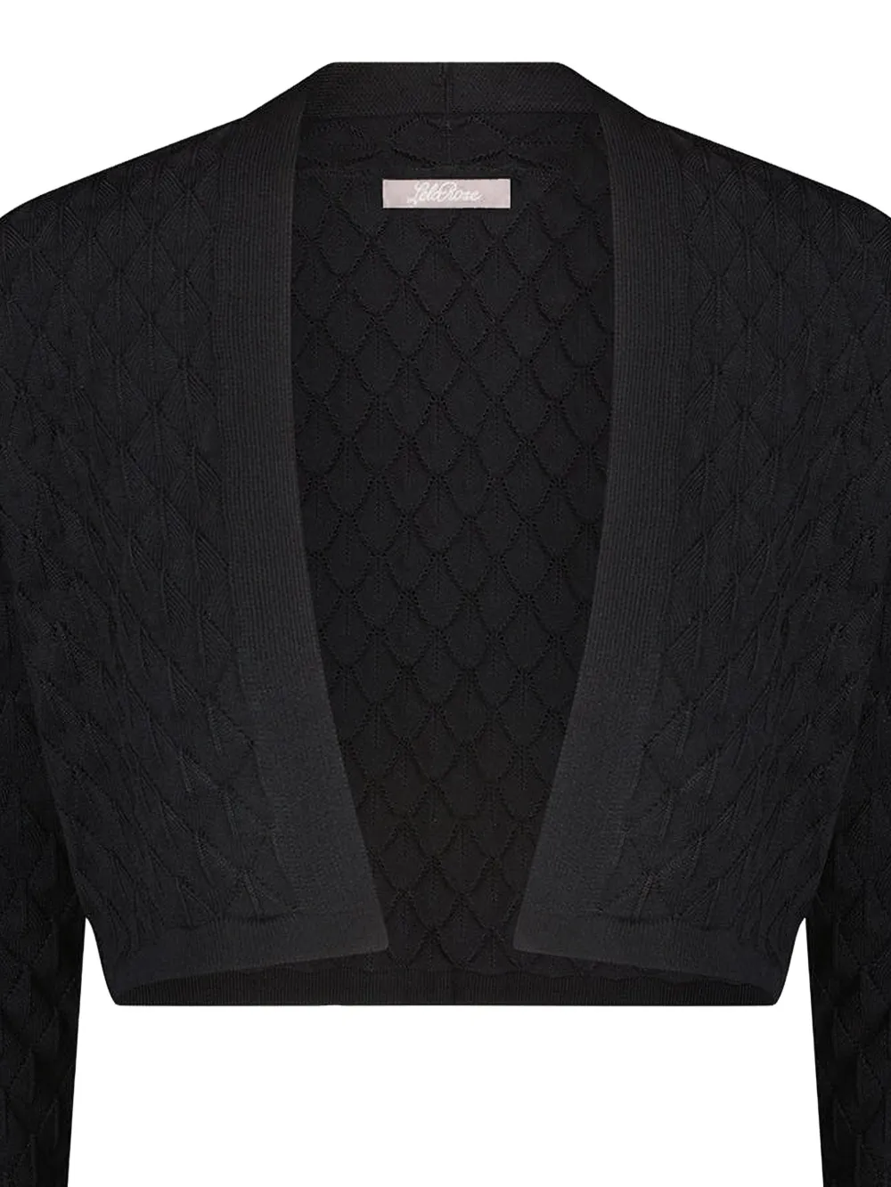  Lela Rose Open-front Knit Bolero - Black 