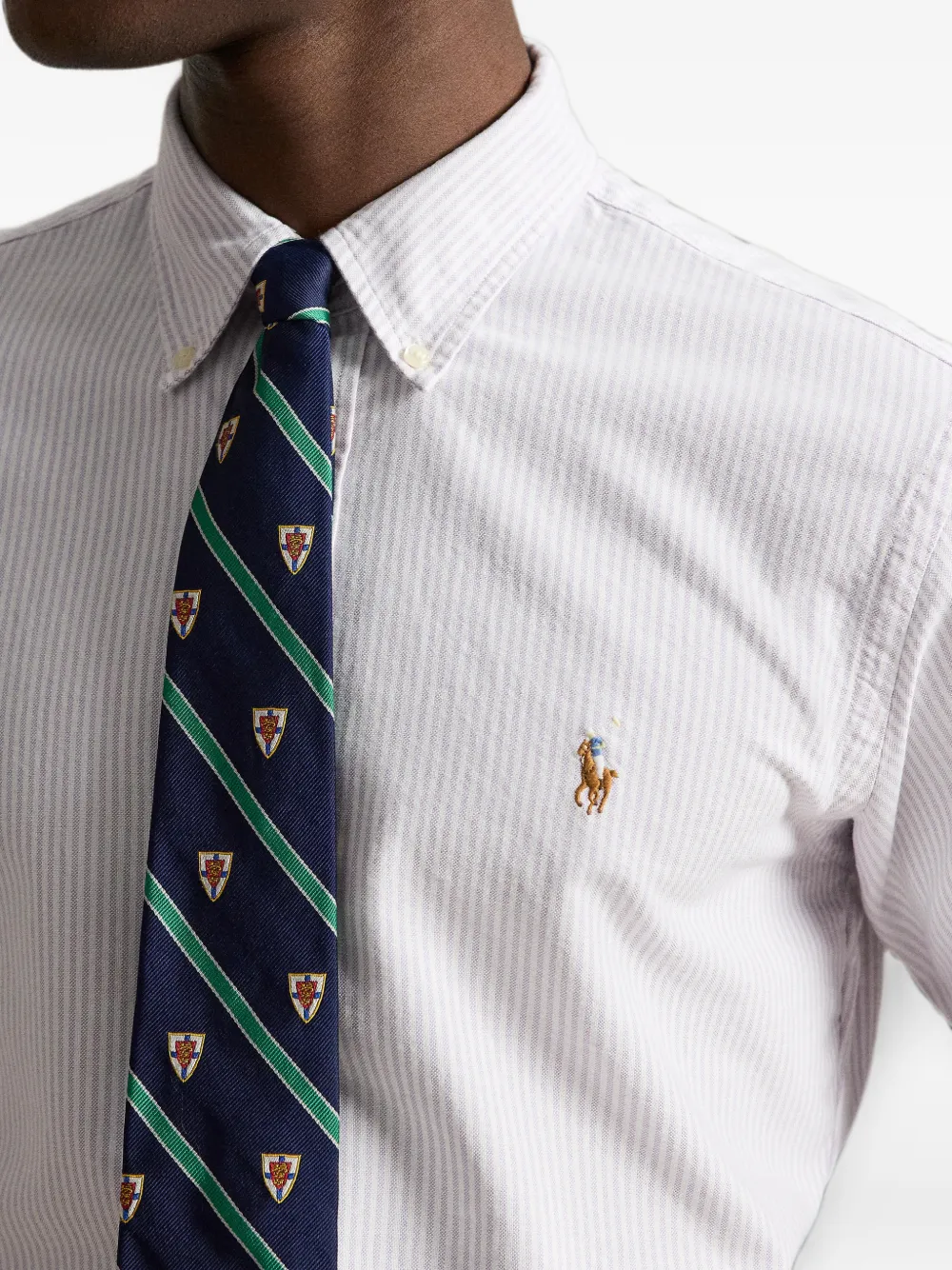 Polo Ralph Lauren striped oxford shirt Wit