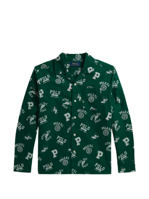 POLO RALPH LAUREN KIDS Andy Camp skjorte med logotryk