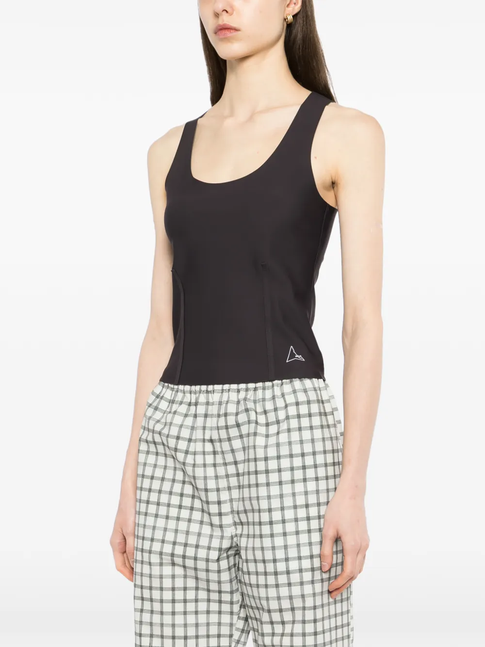  Roa Spine Compression Tank Top - Brown 