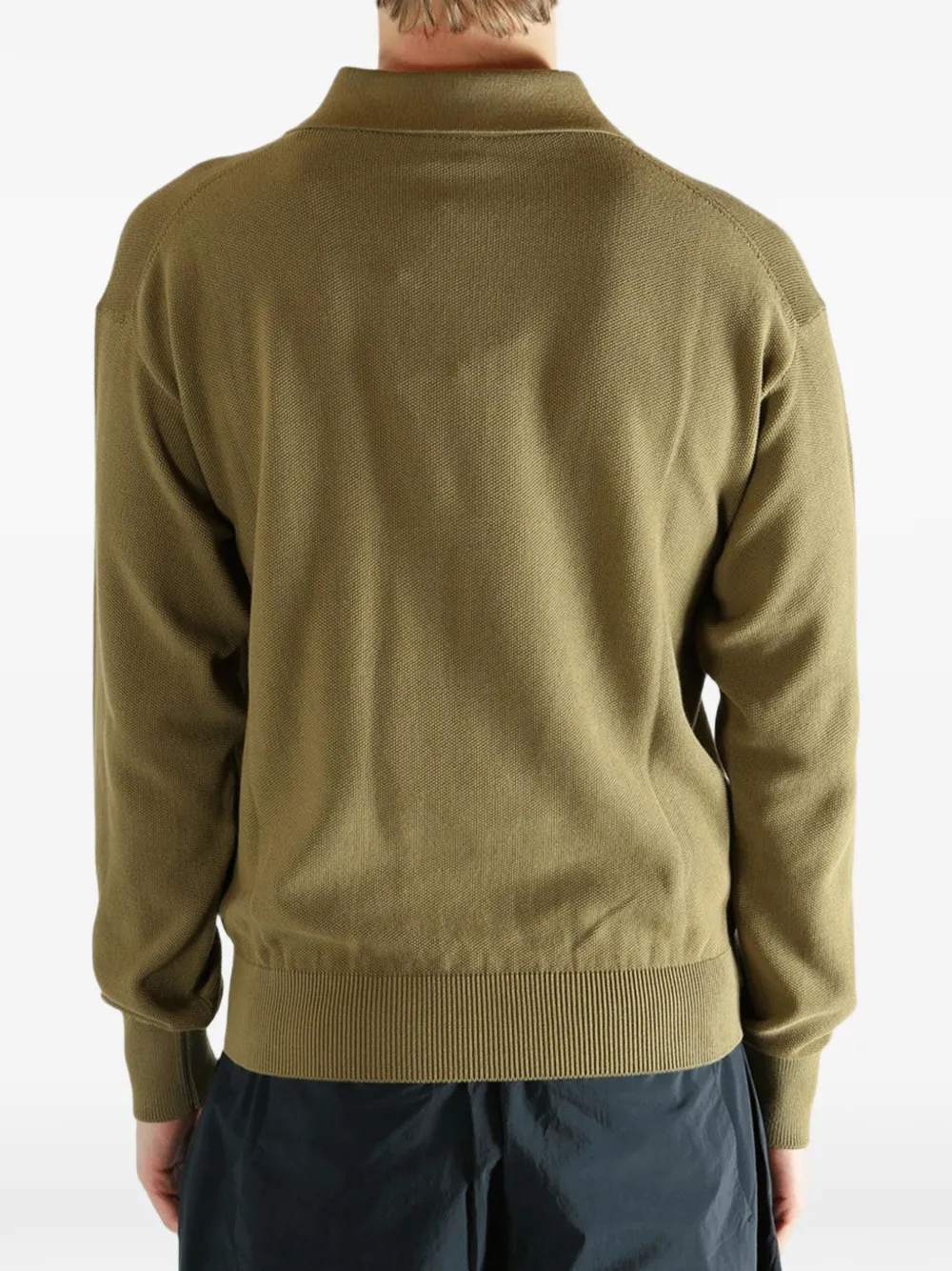Saint Laurent Poloshirt met lange mouwen Groen