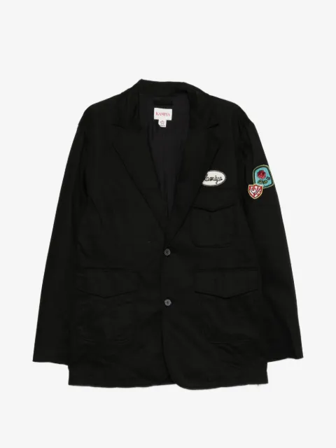 KAMIYA patch-detail single-breasted jacket