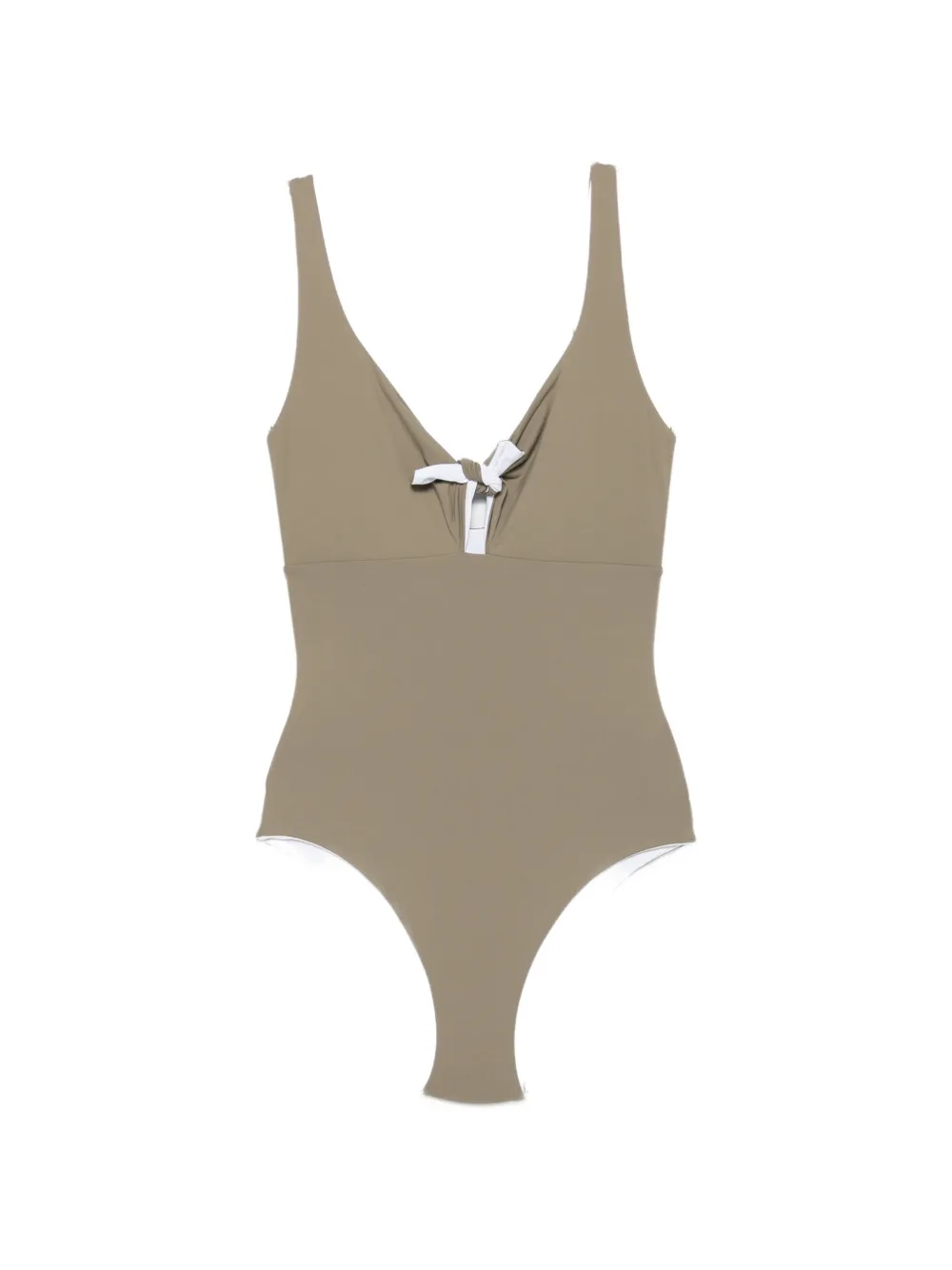 Fisico knot-detail swimsuit - Verde