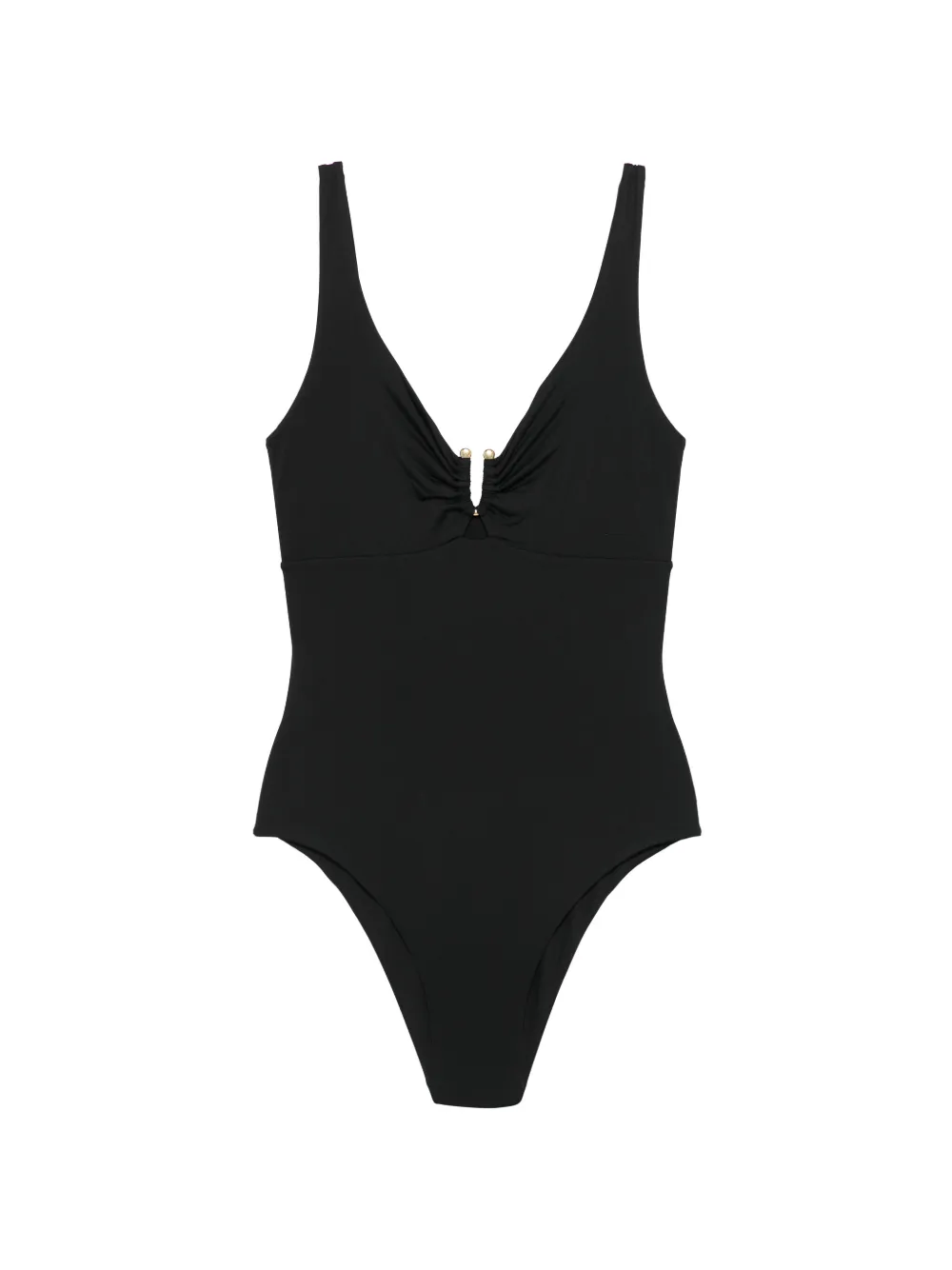 Fisico gathered-detail swimsuit - Nero