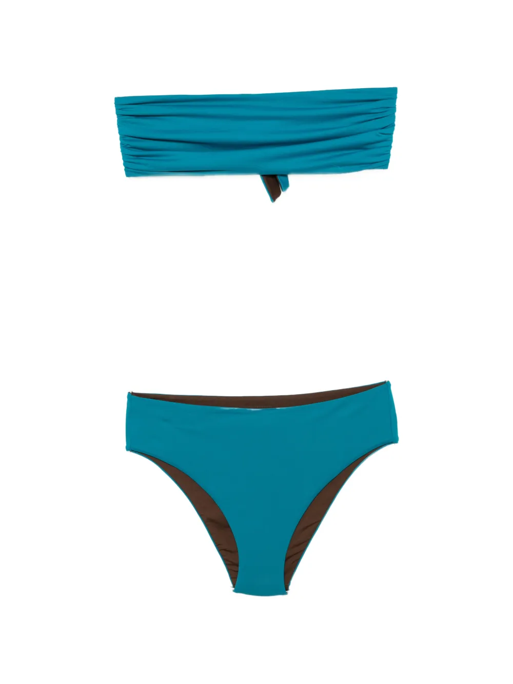 Fisico ruched-detail bikini - Blu