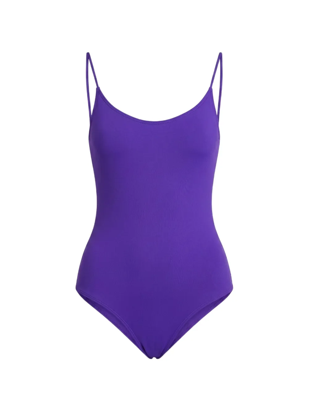 Fisico scoop-neck spaghetti-strap swimsuit - Viola