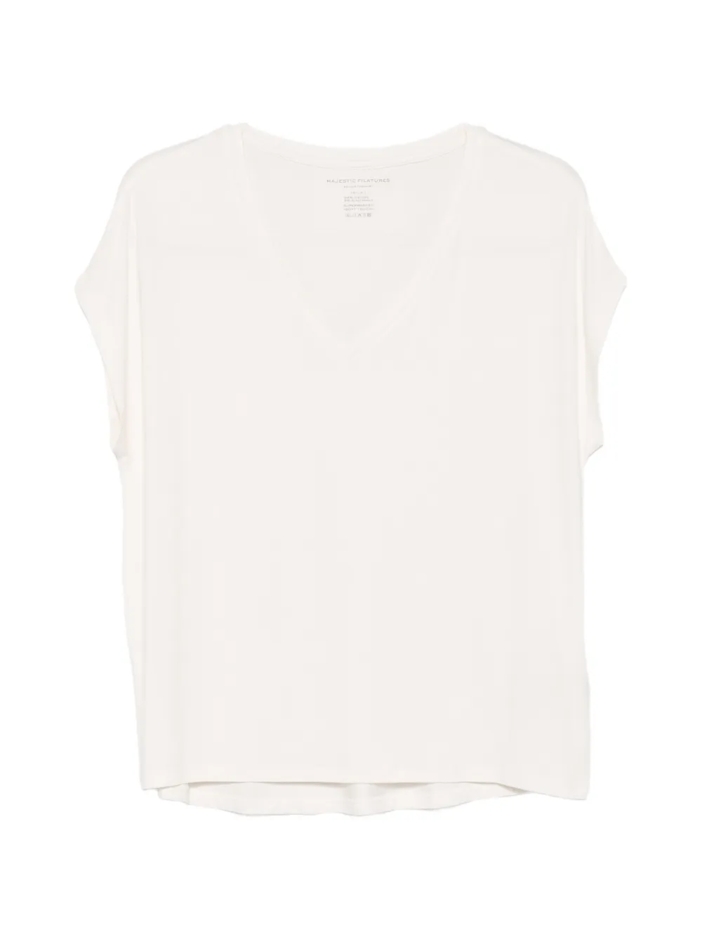Majestic Filatures V-neck T-shirt - Toni neutri