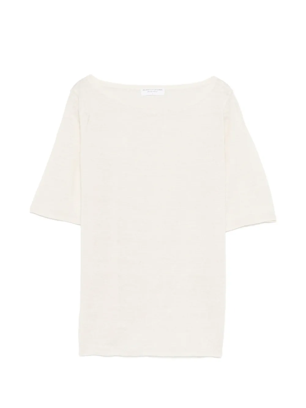Majestic Filatures boat-neck T-shirt - Bianco