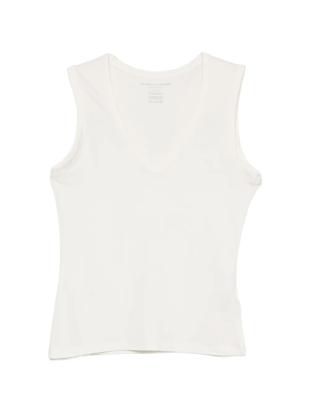 Majestic Filatures V-neck tank top - Toni neutri
