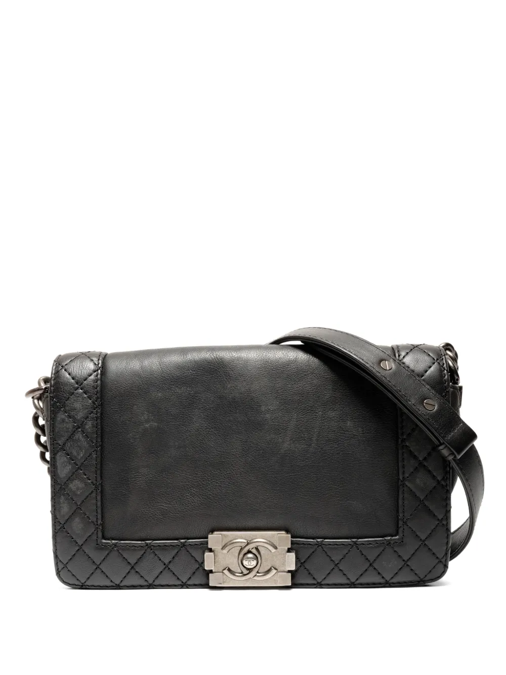 CHANEL Pre-Owned 2013-2014 Boy Chanel shoulder bag - Nero