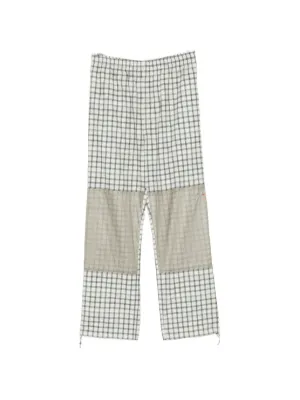 ROA Aair Floweave Printed Check Elasticated Waistband Pants