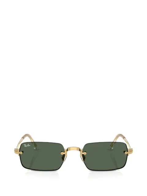 Ray-Ban rectangle-frame rimless sunglasses