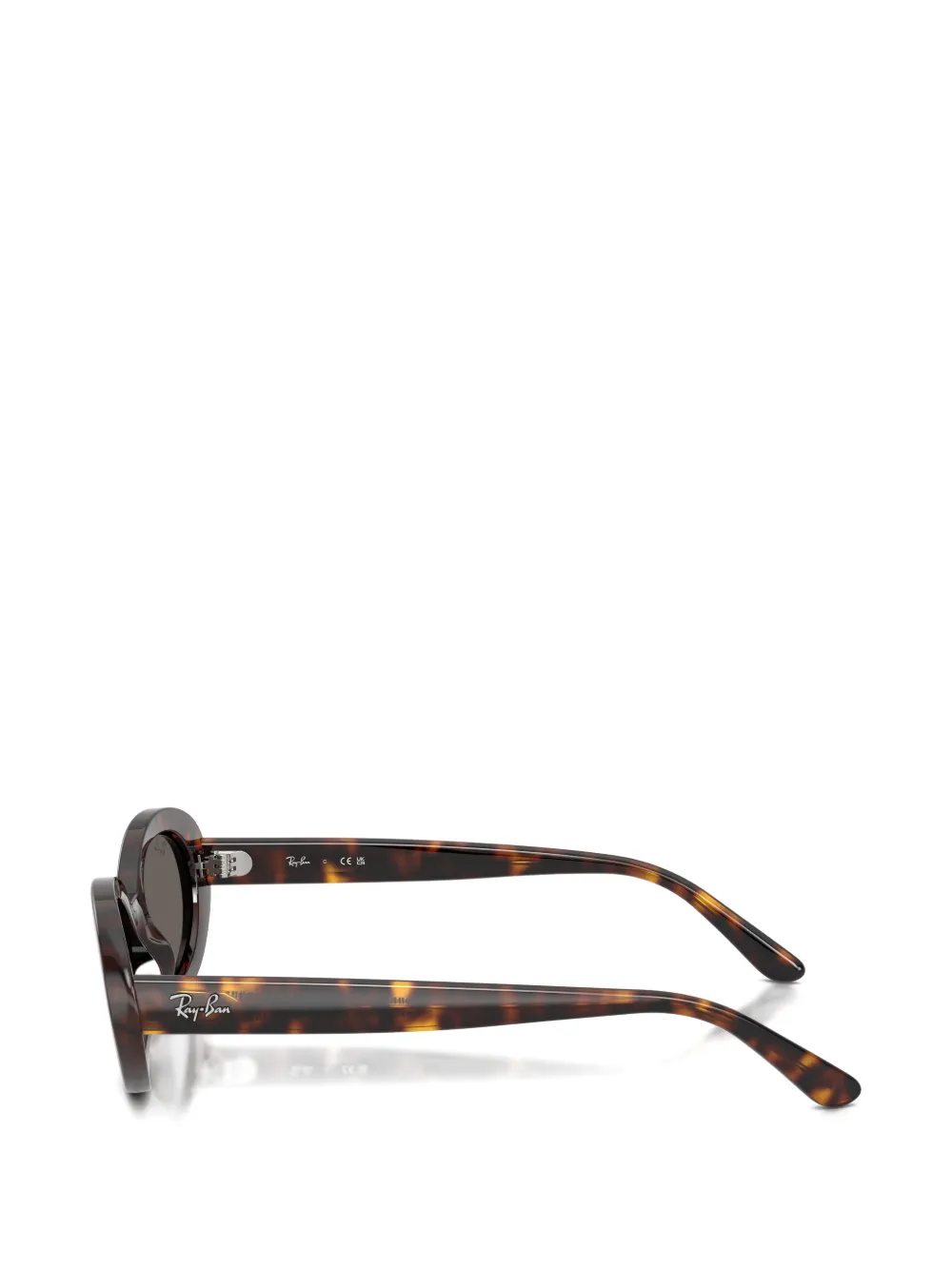  Ray-ban Oval-frame Sunglasses - Brown 