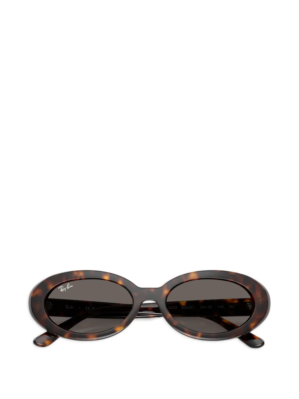 Ray-Ban Zonnebril met ovaal montuur Bruin