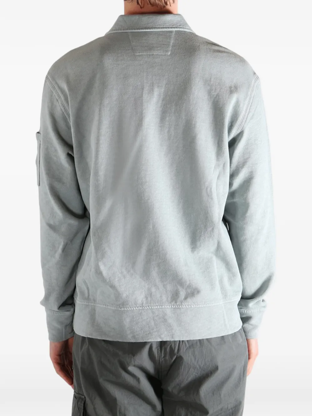C.P. Company Malfilè trui met fleece detail Grijs