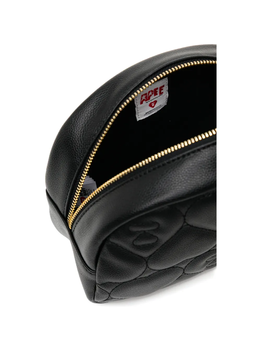 APEE™ by *A BATHING APE Black Heart gewatteerde buidel Zwart