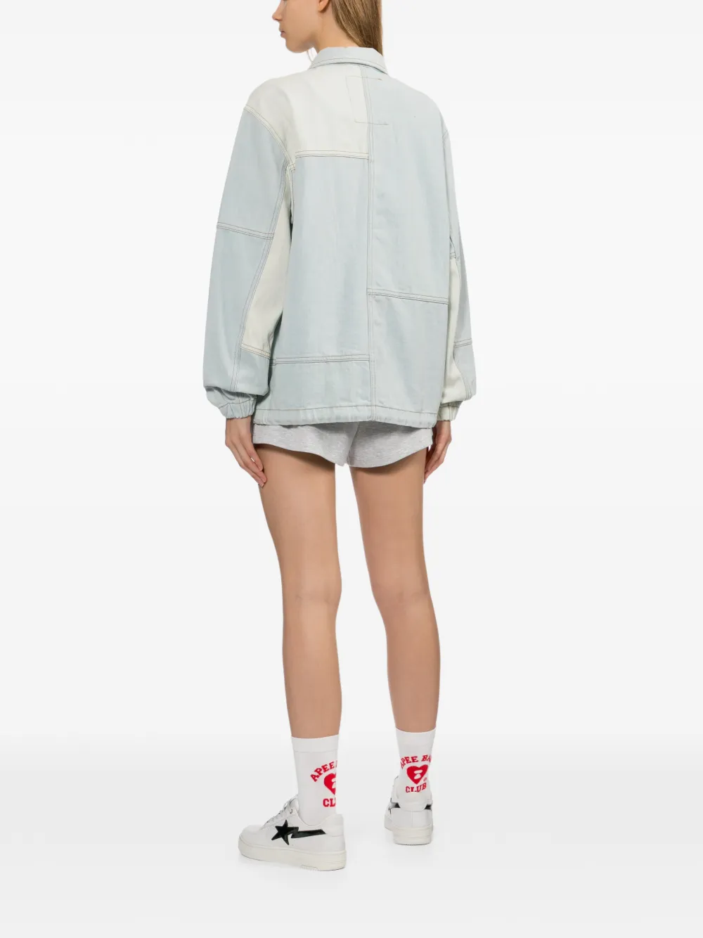 APEE™ by *A BATHING APE Denim jack met logopatch Blauw