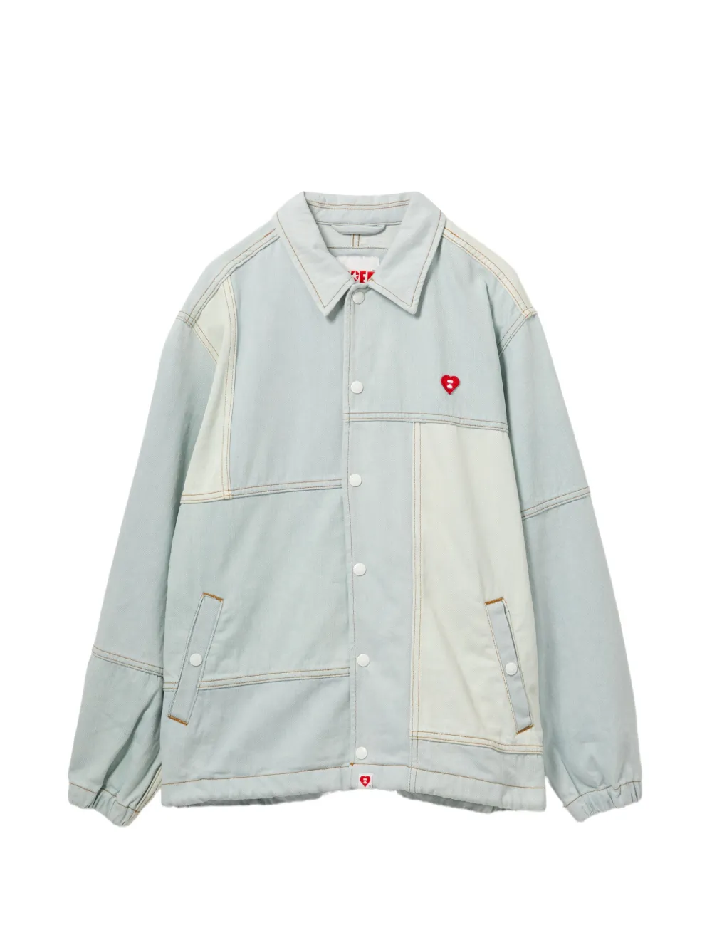 APEE™ by *A BATHING APE® Giacca denim con applicazione logo - Blu