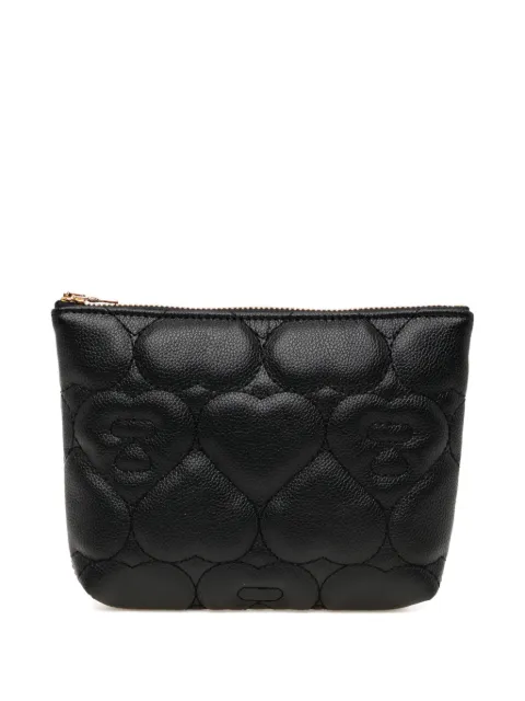 APEE™ by *A BATHING APE® heart quilted wallet