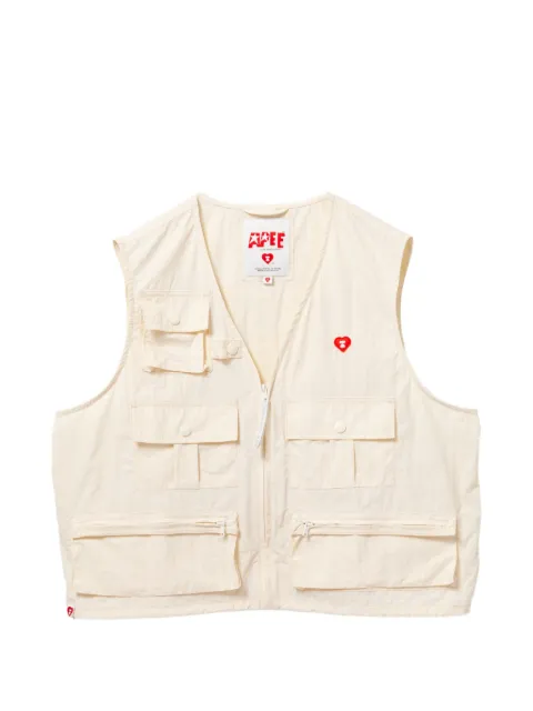 APEE™ by *A BATHING APE® logo-patched sleeveless jacket