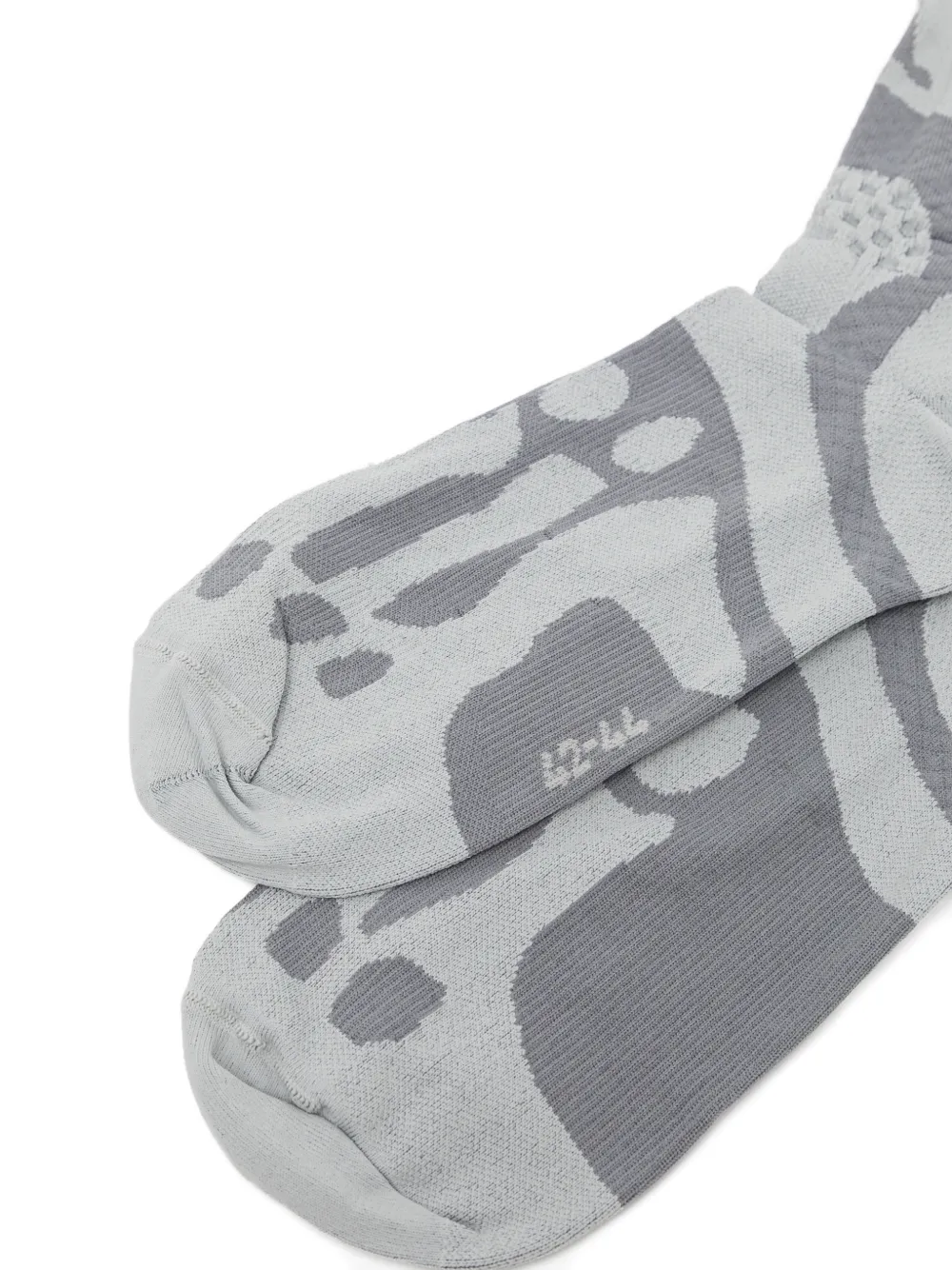  Roa Bones Logo Q-skin Technical Crew Socks - Grey 