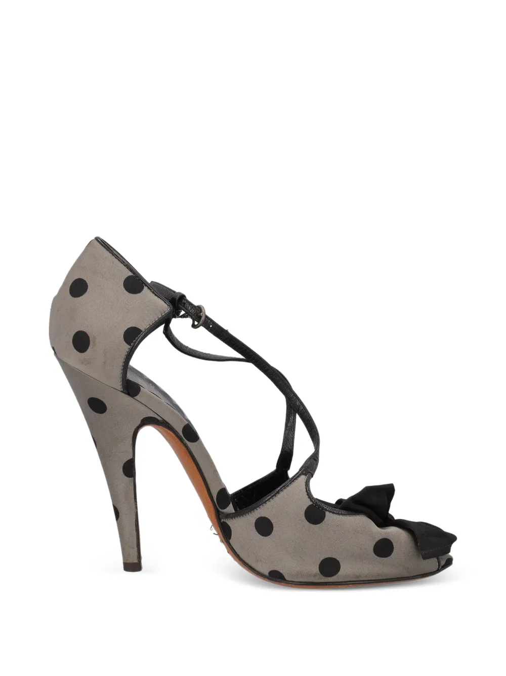 Moschino Pre-Owned polka-dot bow sandals - Grigio
