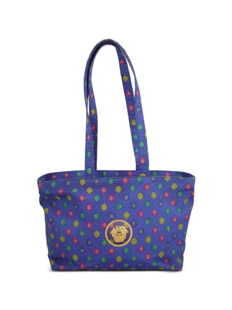 Versace Pre-Owned polka-dot medallion tote bag
