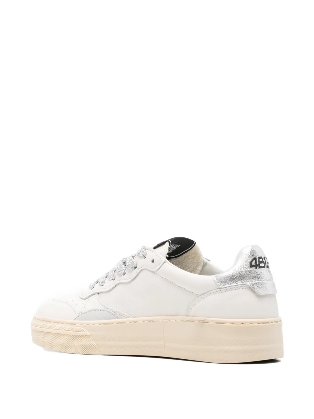 4B12 Hyper sneakers met glitterveters Wit