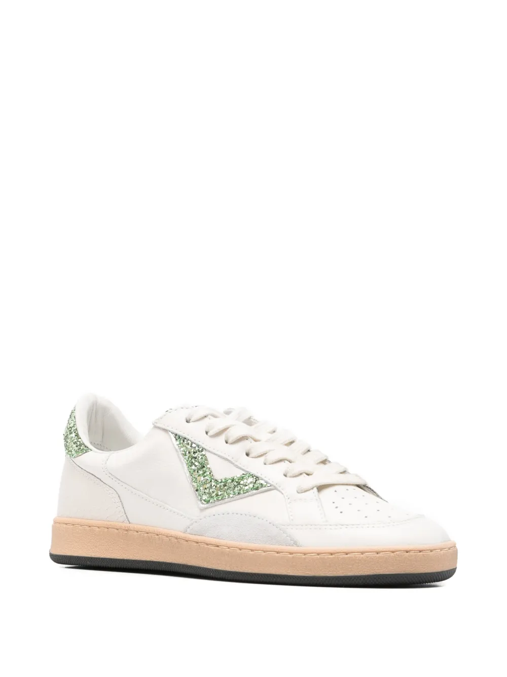 4B12 Play New sneakers verfraaid met glitters Wit