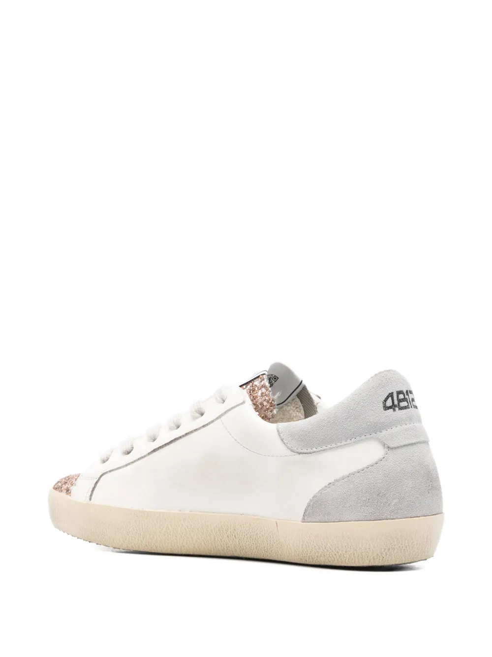 4B12 Suprime sneakers met glitterdetail Wit