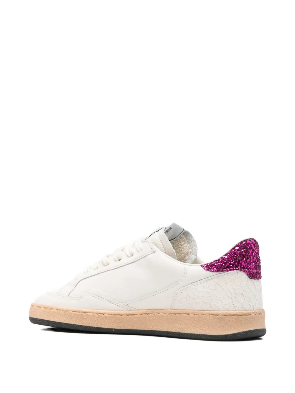 4B12 Playnew sneakers verfraaid met glitters Wit